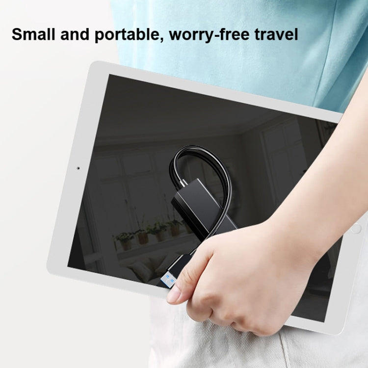 4 x USB 2.0-Anschlüsse Hub-Konverter, Kabellänge: 15cm