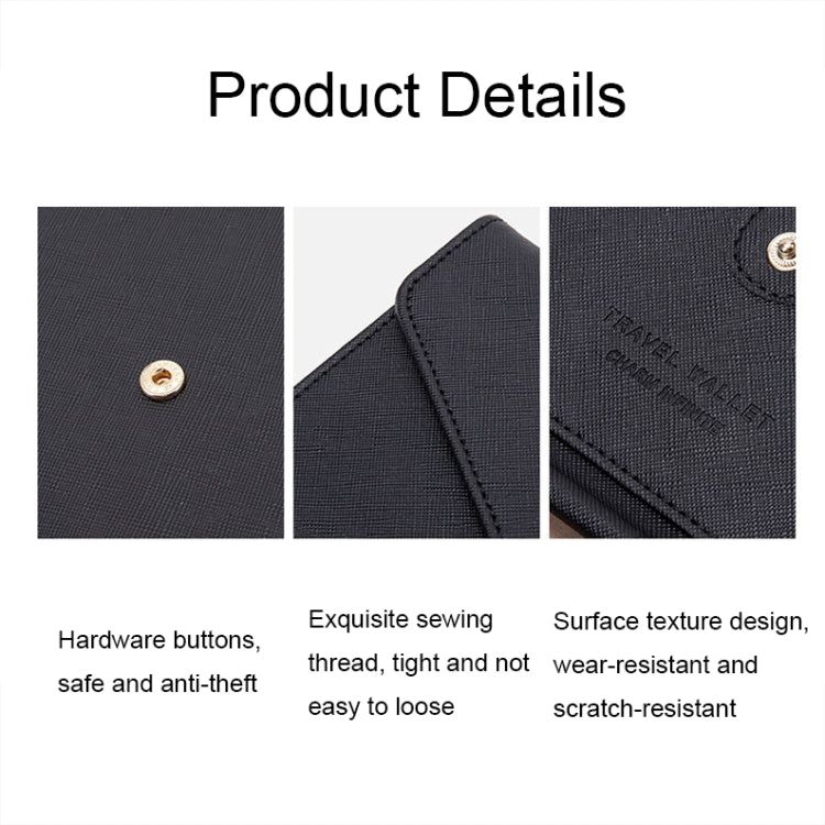 1655 RFID Anti-Magnetische Anti-Diebstahl Reise/Dokumenten/Karten/ Passtasche