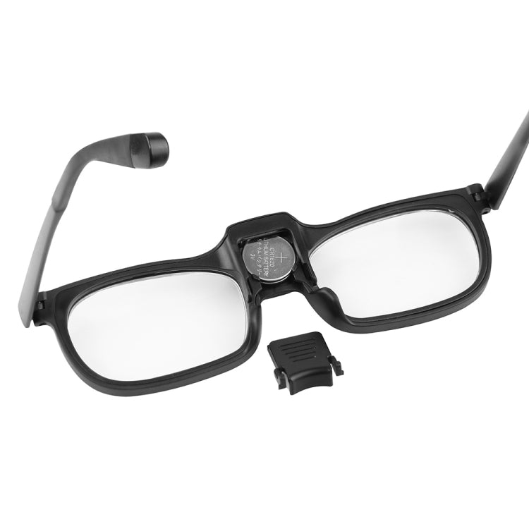 Brille mit Mal- und Leselupe und 2 LED-Leuchten