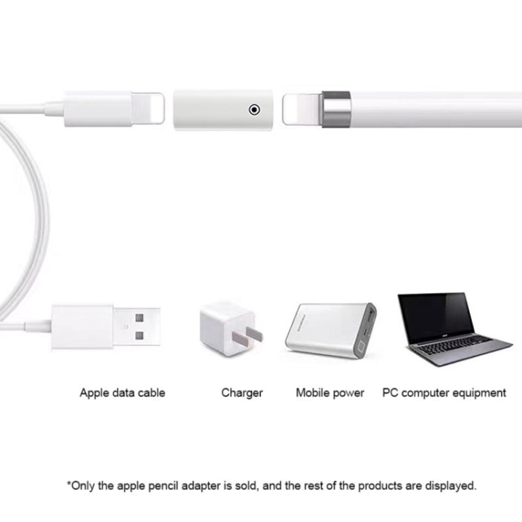 Für Apple Pencil 1/2 Ladeadapter Stylus Ladekonverter Lightning auf USB-C Buchse