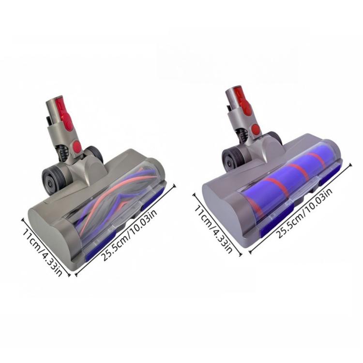 Weiche Walzenbürste und Anti-Verwicklungsbürsten-Set für Dyson V7, V8, V10, V11 und V15 Staubsauger mit grüner LED-Staubleuchte