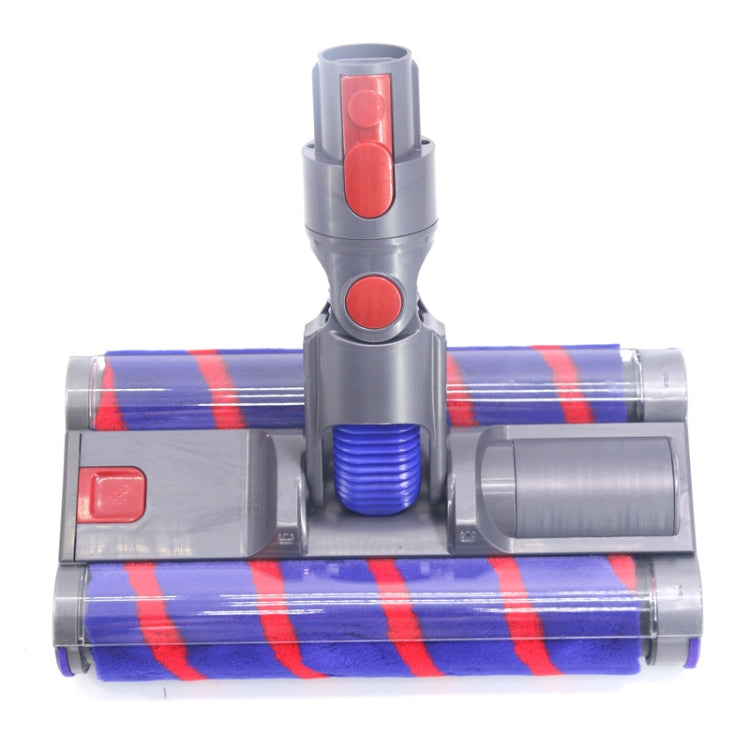 Für Dyson V7 V8 V10 V11 Doppelwalzen-Bodenbürstenkopf aus weichem Samt mit LED-Beleuchtung, For Dyson V7 / V8 / V10 / V11 26cm