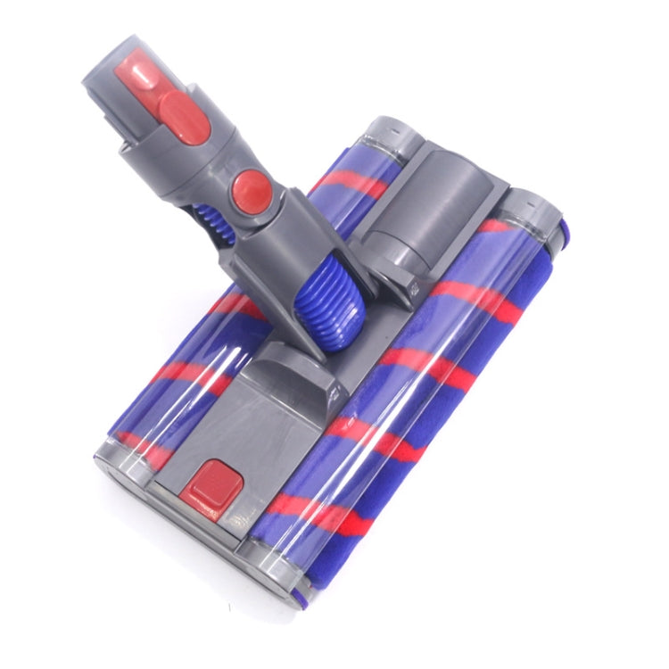 Für Dyson V7 V8 V10 V11 Doppelwalzen-Bodenbürstenkopf aus weichem Samt mit LED-Beleuchtung, For Dyson V7 / V8 / V10 / V11 26cm