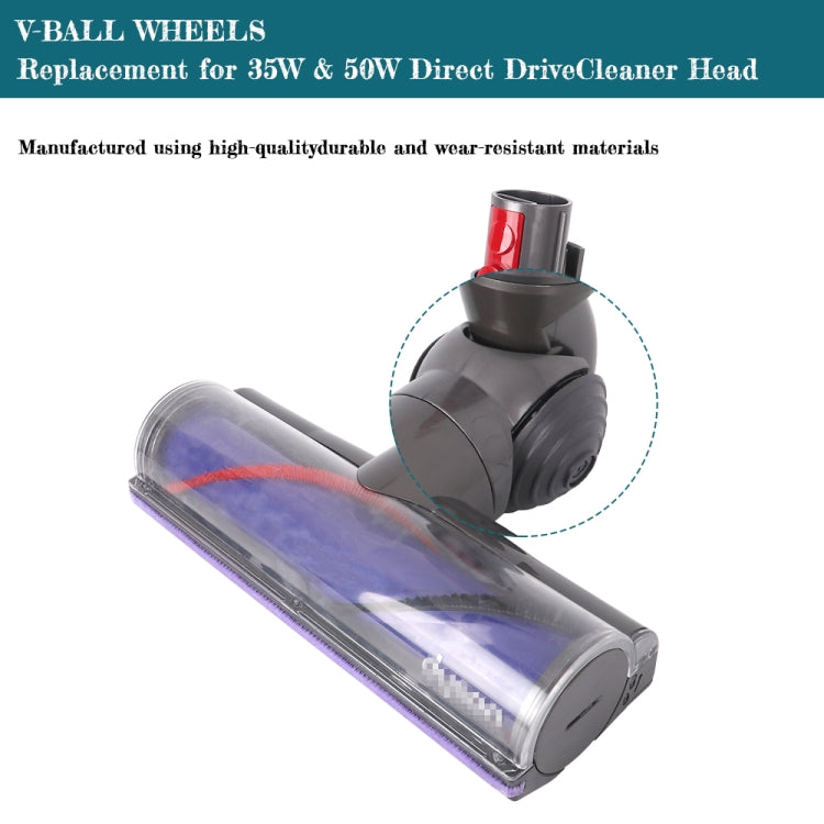 Für Dyson V6 V7 V8 V10 V11 V12 Staubsauger V-Kugelräder des Direktantriebs-Reinigerkopfes, Direct Drive Cleaner Head Wheels