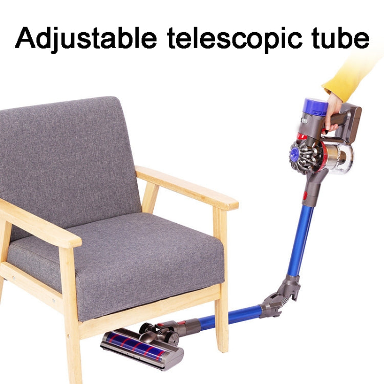 Für Dyson V7 V8 V10 V11 Staubsauger faltbare Verlängerungsstange Zubehör, Foldable Pipe (Red)