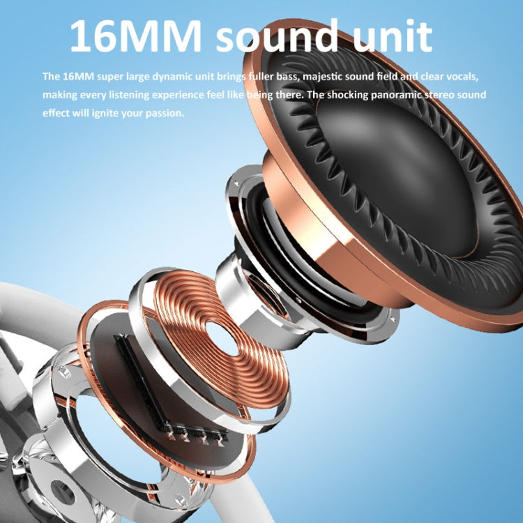Bluetooth V5.4 Hängender Ohrhörer, Stereo-Sound-Kopfhörer