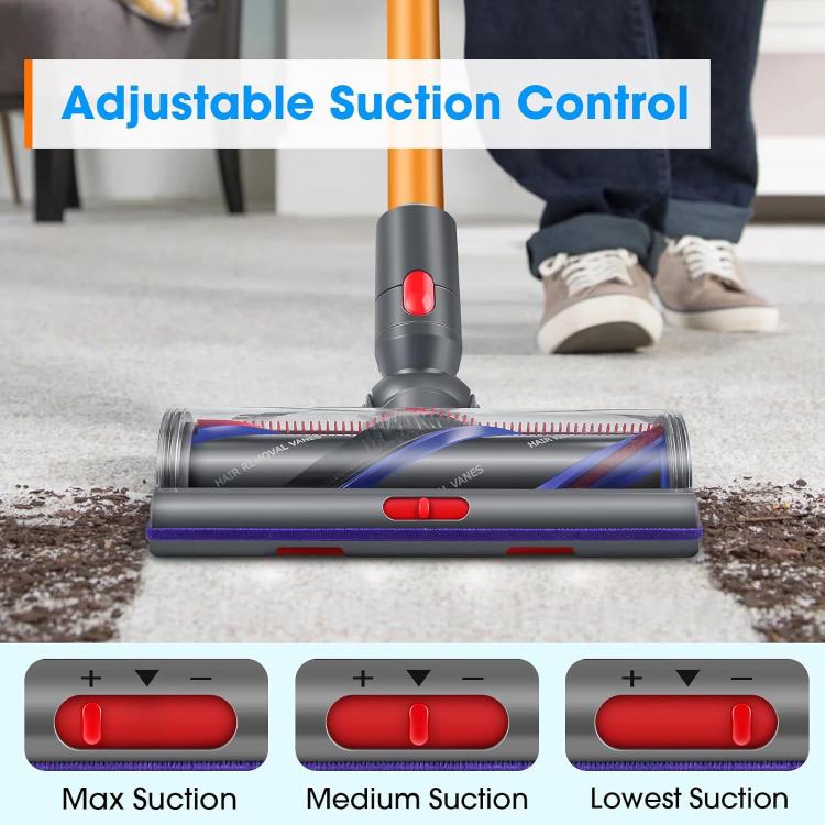 100-W-Hochleistungsbürstenkopf für Dyson V7/V8/V10/V11/V15 Staubsauger, einstellbare Saugleistung, 100W High-Torque Brush Head