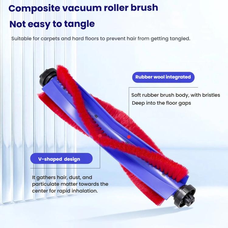 Ersatzteile für Dyson Spot+Scrub AI Saugroboter, Main Brush, 1pair Side Brush