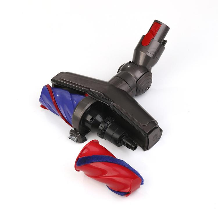 Doppelte Softwalzen-Bodendüse für Dyson V7, V8, V10, V11 und V15 Staubsauger – Motorisierter Bodenbürstenaufsatz mit grüner LED-Stauberkennung