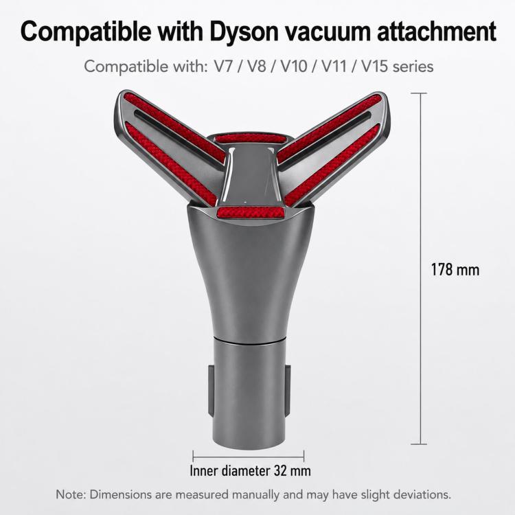 Matratzenaufsatz für Dyson Staubsauger V15 / V11 / V10 / V8 / V7 – 30° verstellbarer Winkel – Bettstaubbürste, Single Attachment, Hose+Attachment