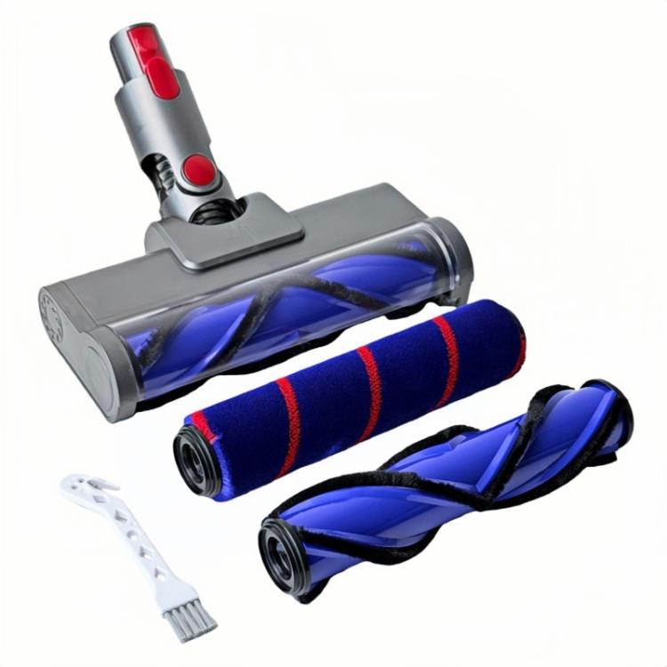 Reinigungskopf für Dyson V7 V8 V10 V11 V15 Anti-Verhedderungs-V-förmige Bürste & Soft-Rollen-Set, 4 In 1 Set, 3 In 1 Set