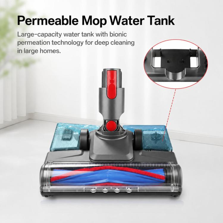 Motorisierter Reinigungskopf für Dyson V7 V8 V10 V11 V15 Staubsauger Direktantrieb Bodenbürstenkopf, With Water Tank, Without Water Tank