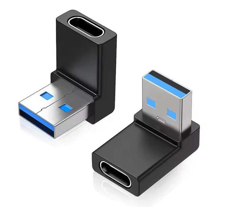Rechtwinkliger USB-C Adapter 90° (USB 3.0)