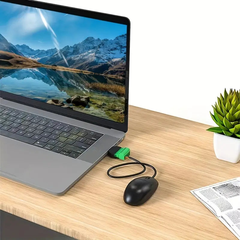 USB-Stecker auf 5P-Terminal Klemmenblock-Adapter USB2.0 Typ A