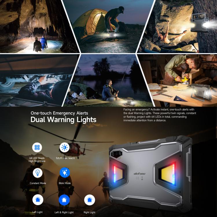 Ulefone Armor Pad 5 Ultra Tablet PC mit Projektor, 12 GB + 512 GB, 11 Zoll