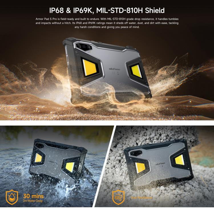 Ulefone Armor Pad 5 Pro Tablet PC, 12 GB + 512 GB, 11 Zoll
