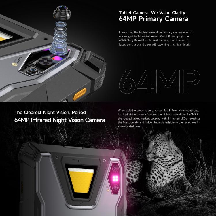 Ulefone Armor Pad 5 Pro Tablet PC, 12 GB + 512 GB, 11 Zoll