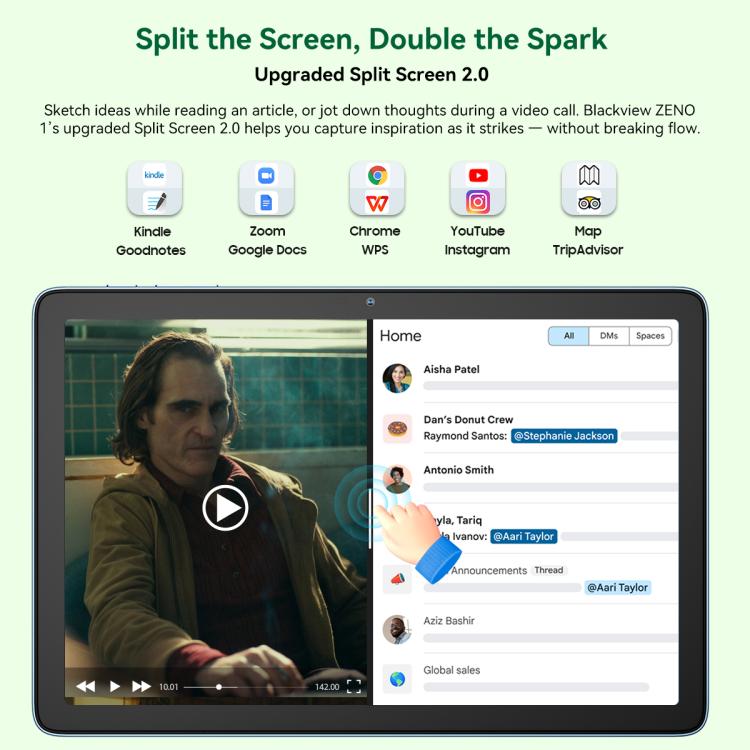Blackview ZENO 1 Tablet PC, 6GB+256GB, 8 inch Android 15 Unisoc Tiger T615 Octa Core, Network: 4G, Global Version with Google Play