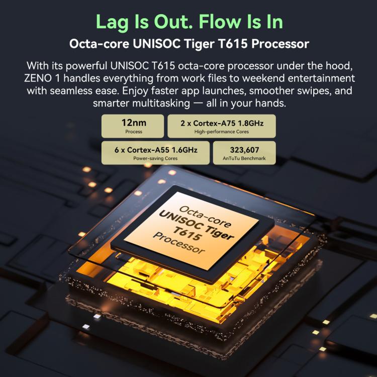 Blackview ZENO 1 Tablet PC, 6GB+256GB, 8 inch Android 15 Unisoc Tiger T615 Octa Core, Network: 4G, Global Version with Google Play