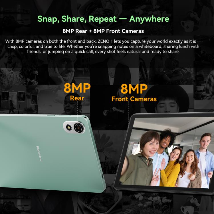 Blackview ZENO 1 Tablet PC, 6GB+256GB, 8 inch Android 15 Unisoc Tiger T615 Octa Core, Network: 4G, Global Version with Google Play