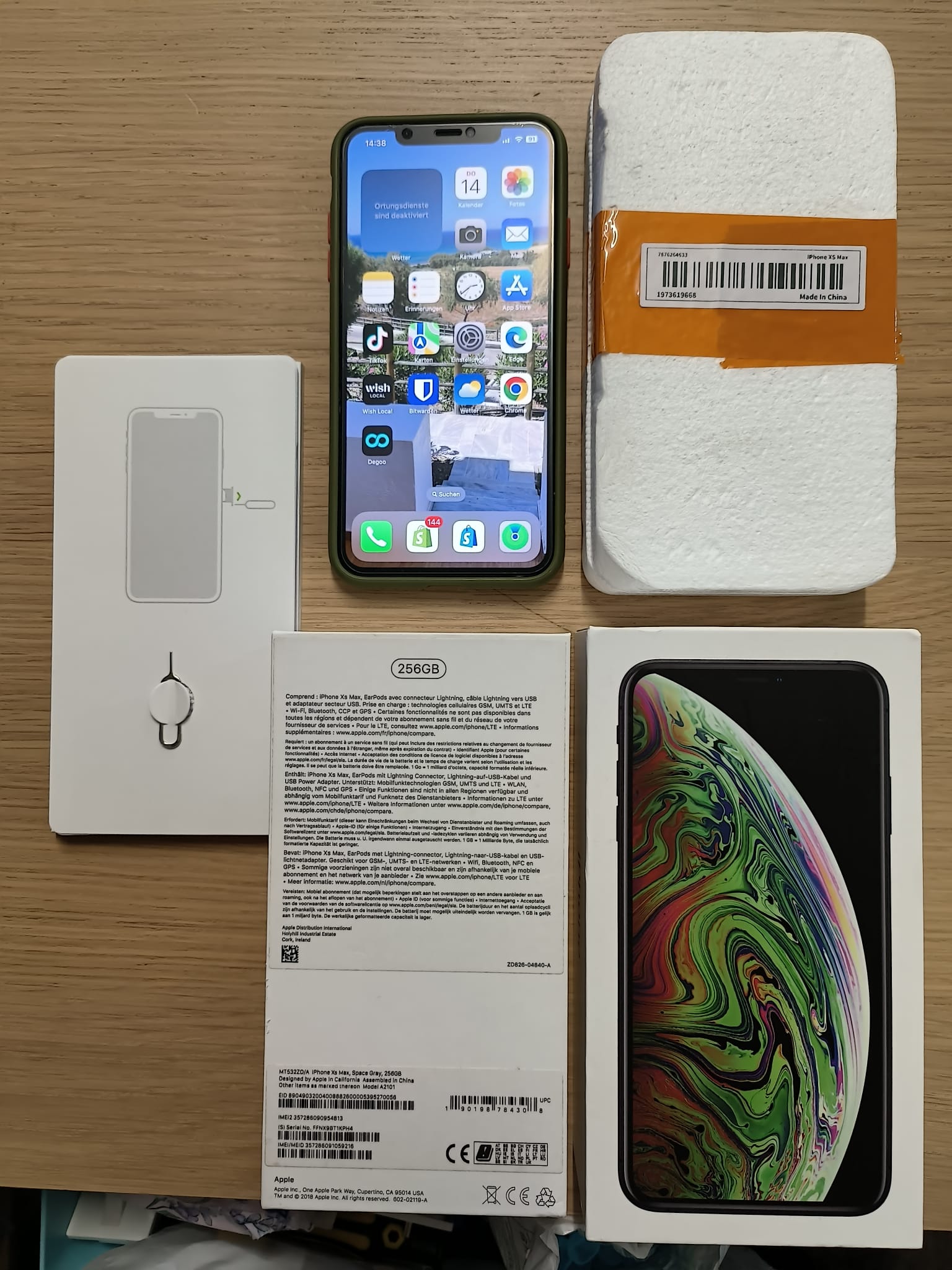 Apple iPhone Xs Max, Space Gray, 256GB mit Originalschachtel