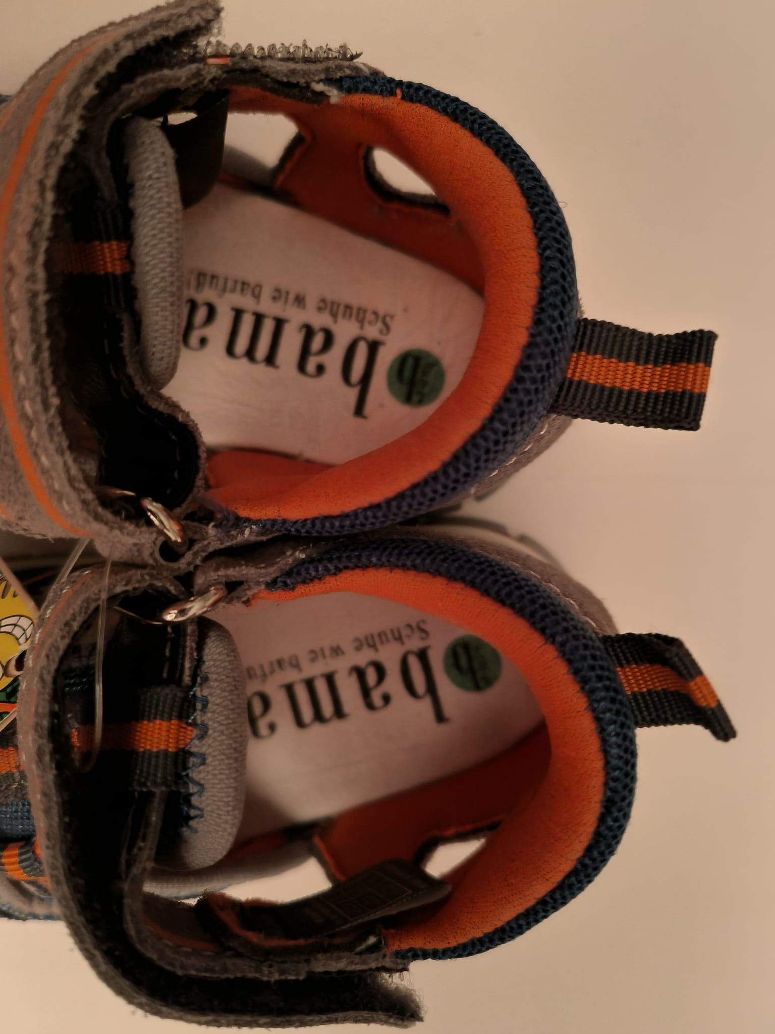 Bama Baby Schuhe Blau Orange Grösse 20 (Restposten)