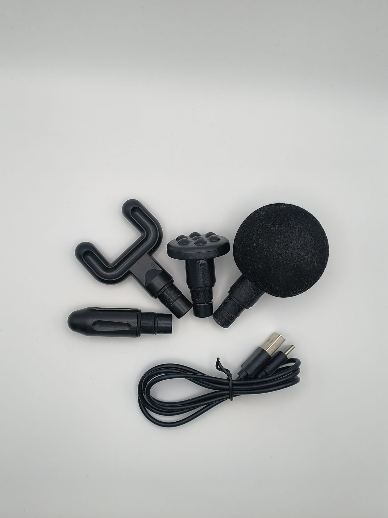 Fascual Gun / Massage Pistole mit 4 Aufsätzen - Aufladbarer Akku mit USB-C