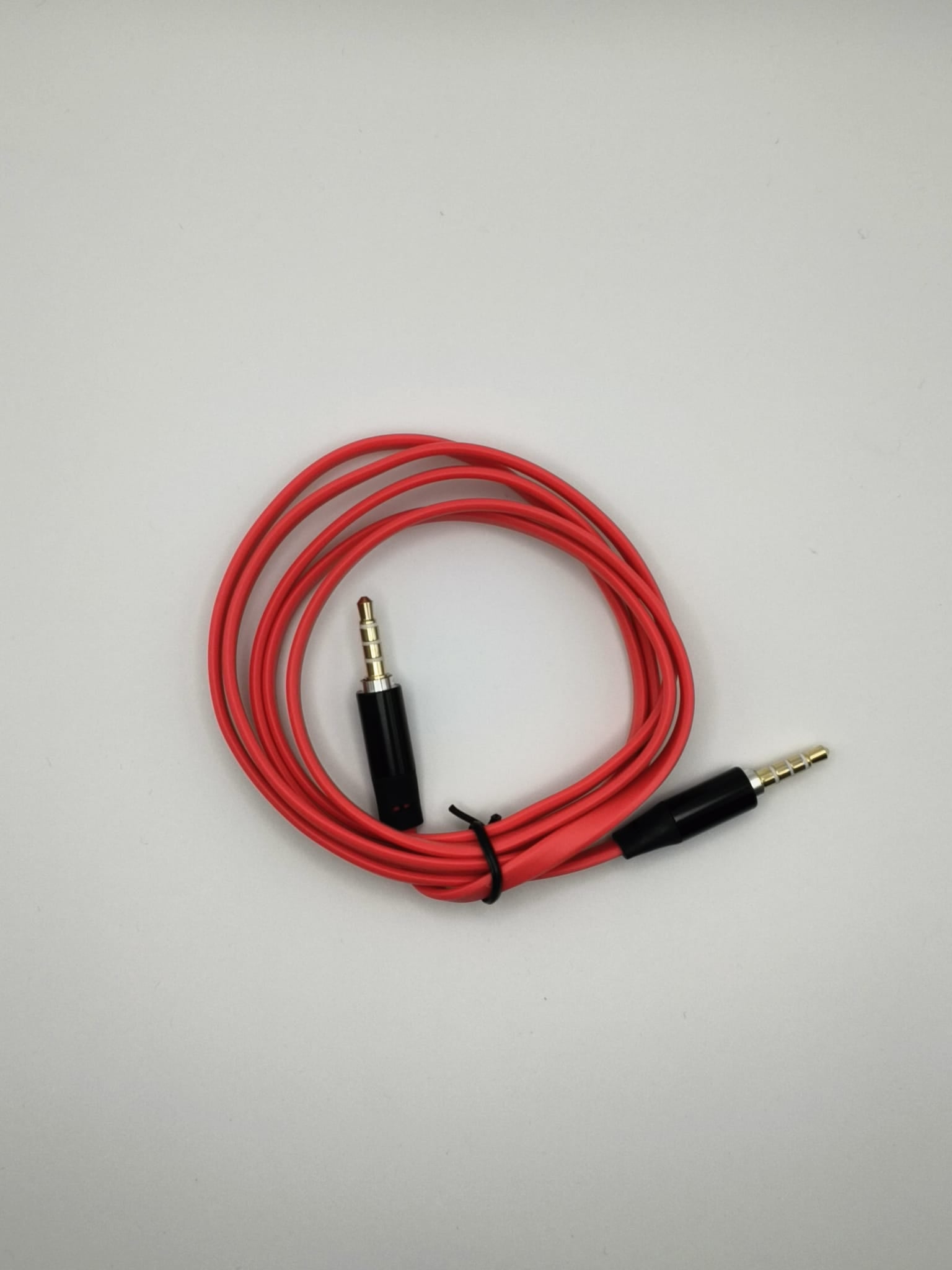 3,5mm Klinken-Kopfhörerkabel Flach für iPhone/ iPad/ iPod/ MP3, Länge: 1m (Rot)
