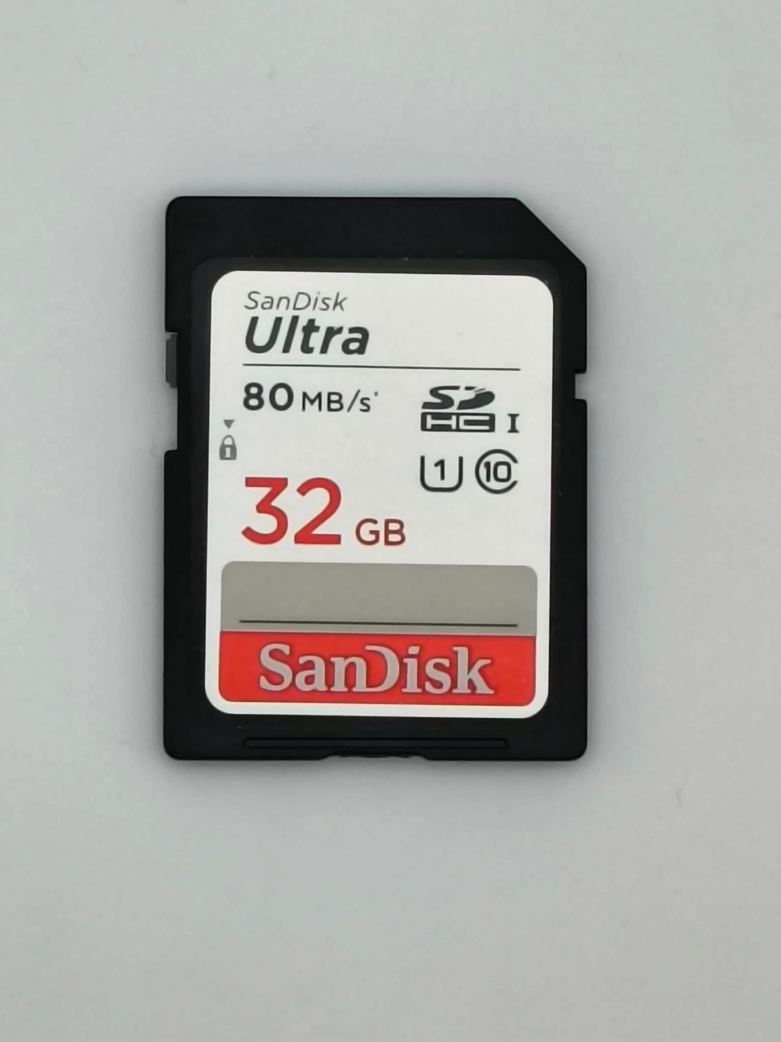 SanDisk 32GB SD HC Card Class 10 Ultra (Gebrauchtartikel)