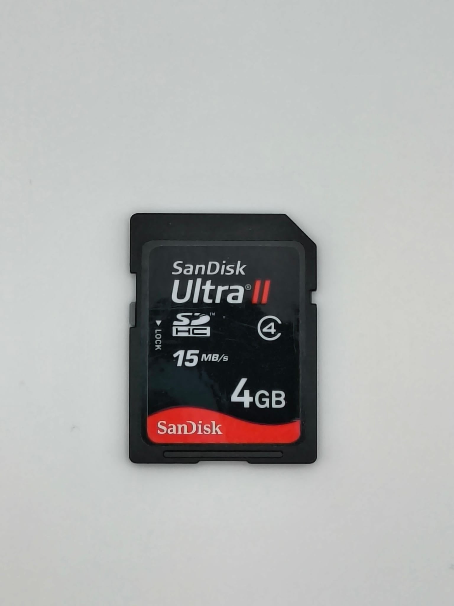 SanDisk 4GB SD HC Card Class 4 Ultra II (Gebrauchtartikel)