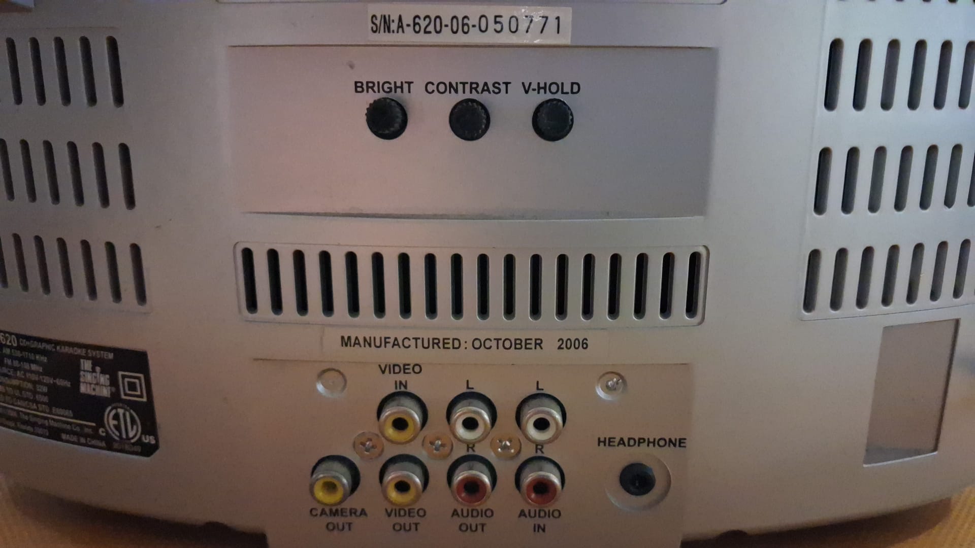 Singing Machine SMVG-620 CD+G Karaoke System mit Camera (Gebraucht Artikel)