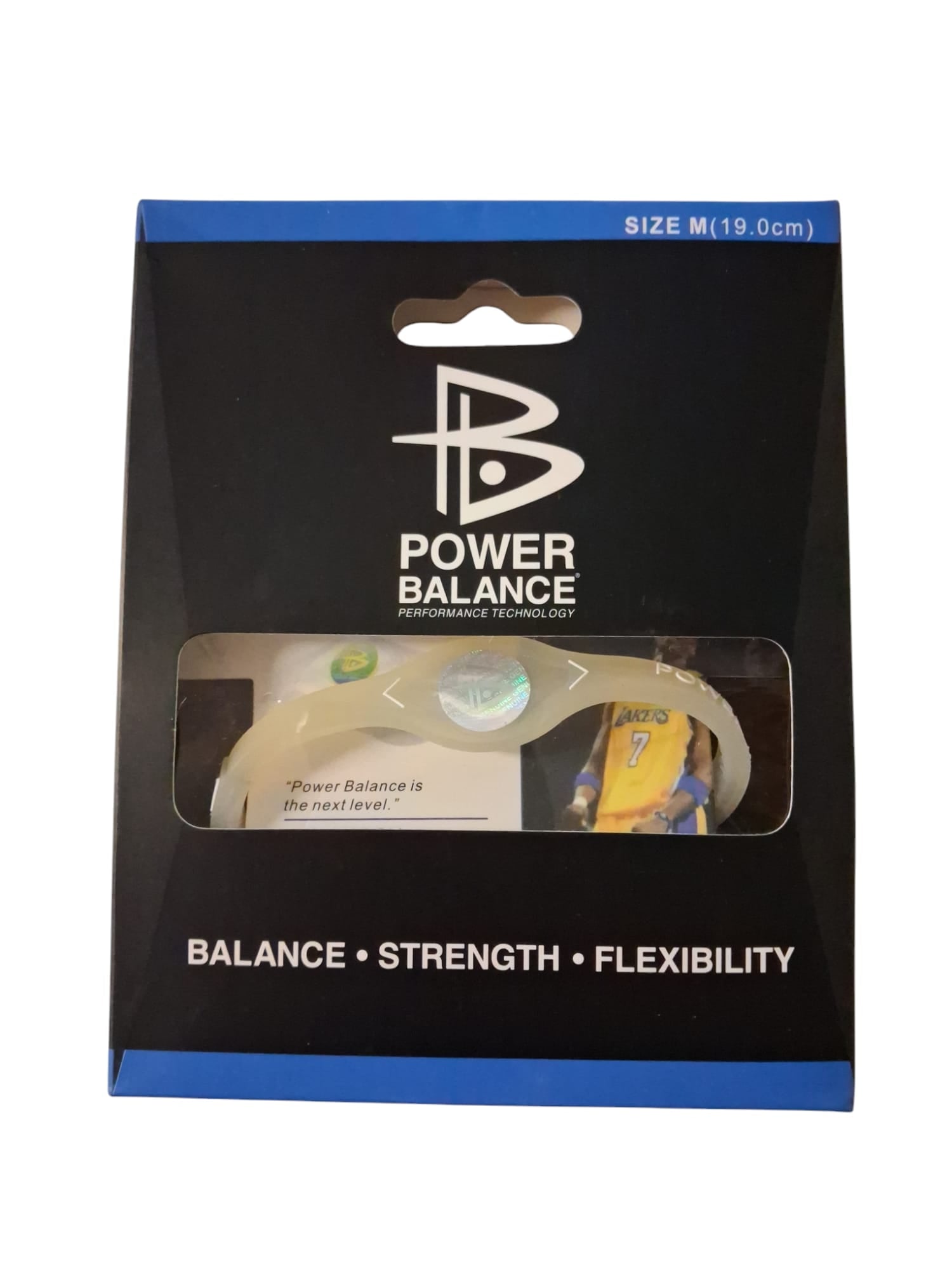 Power Balance Band - Transparent / Schwarz Grösse M/L/S