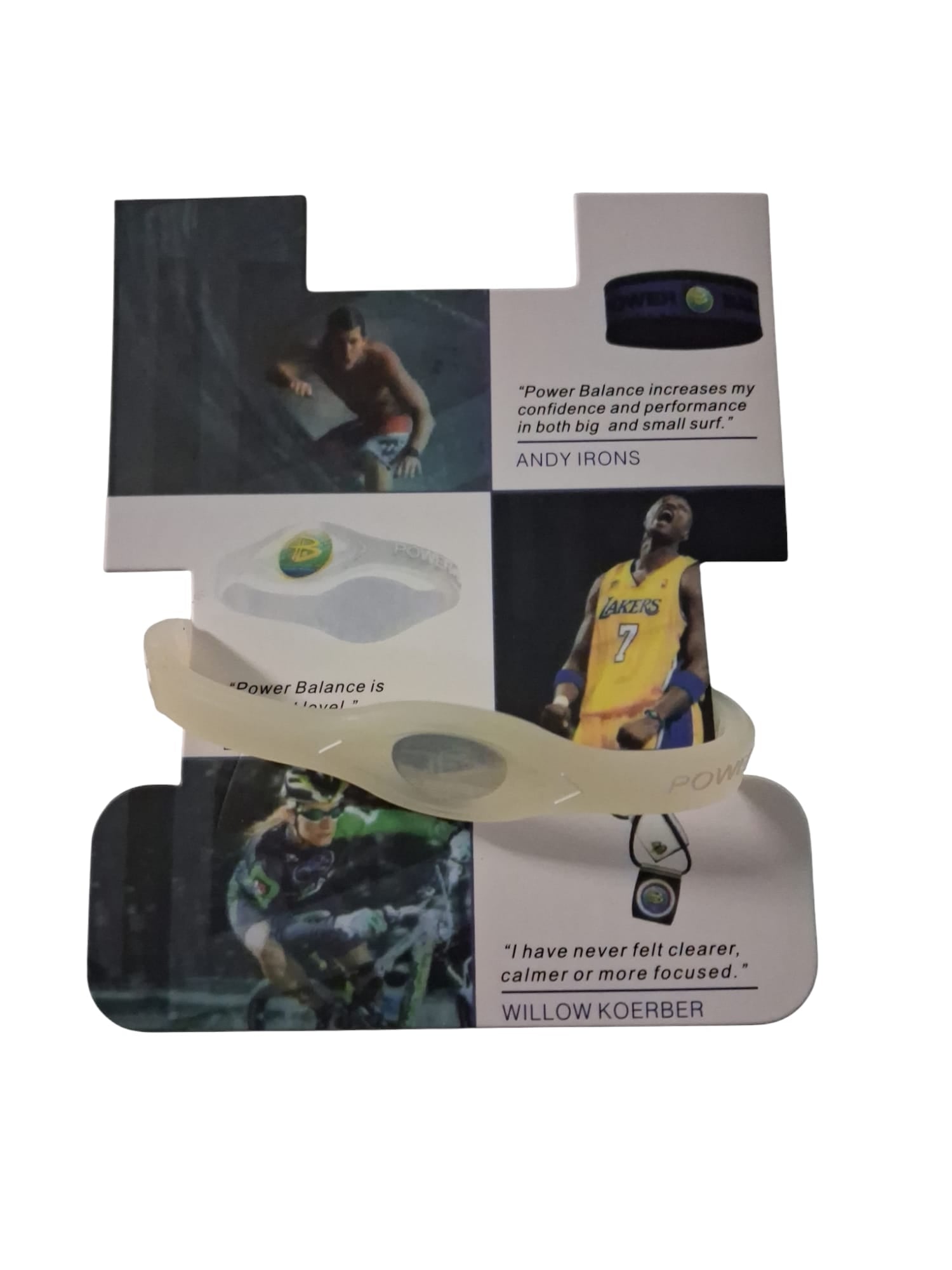 Power Balance Band - Transparent / Schwarz Grösse M/L/S