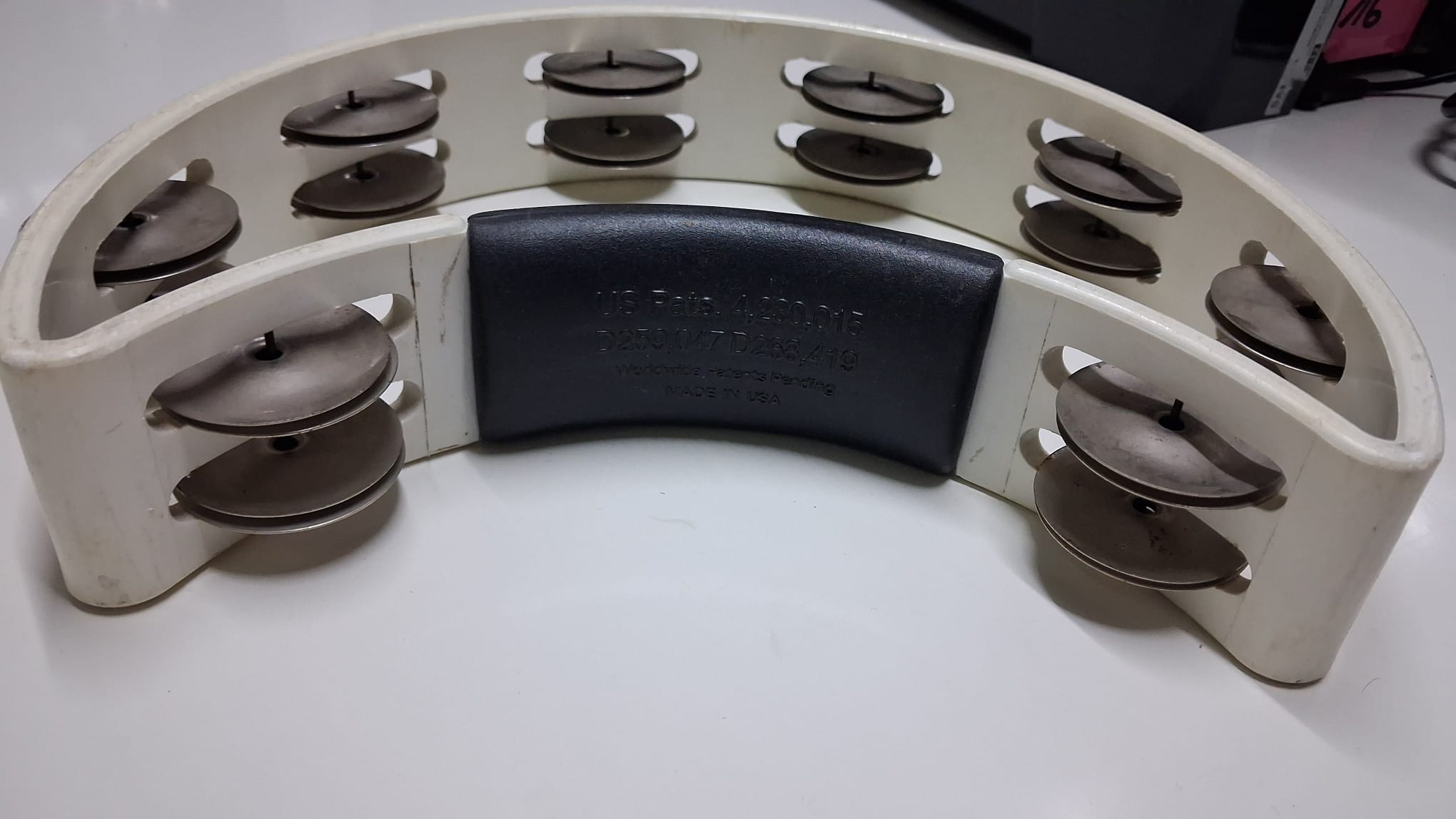 Rhythm Tech RT1020 Tambourine Classic Weiss (Gebraucht Artikel)