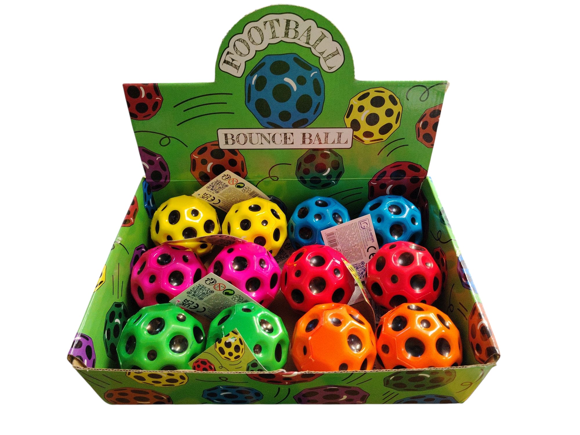 Bounce Ball Flummi neonfarben ca 7cm