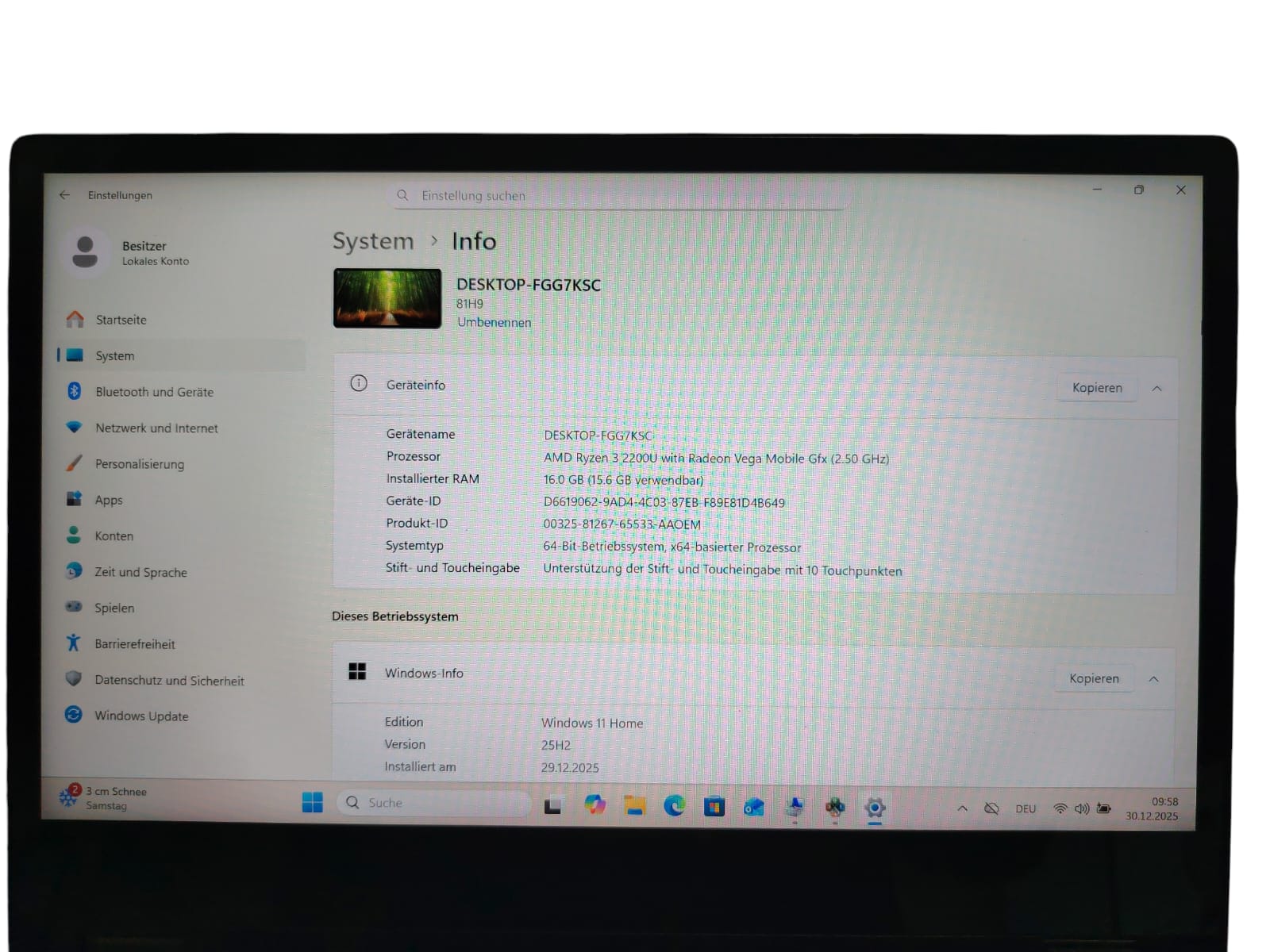 Lenovo Yoga 530-14ARR 14", AMD Ryzen 3 2200U, 16 GB, 128 GB SSD ( Gebraucht Gerät )