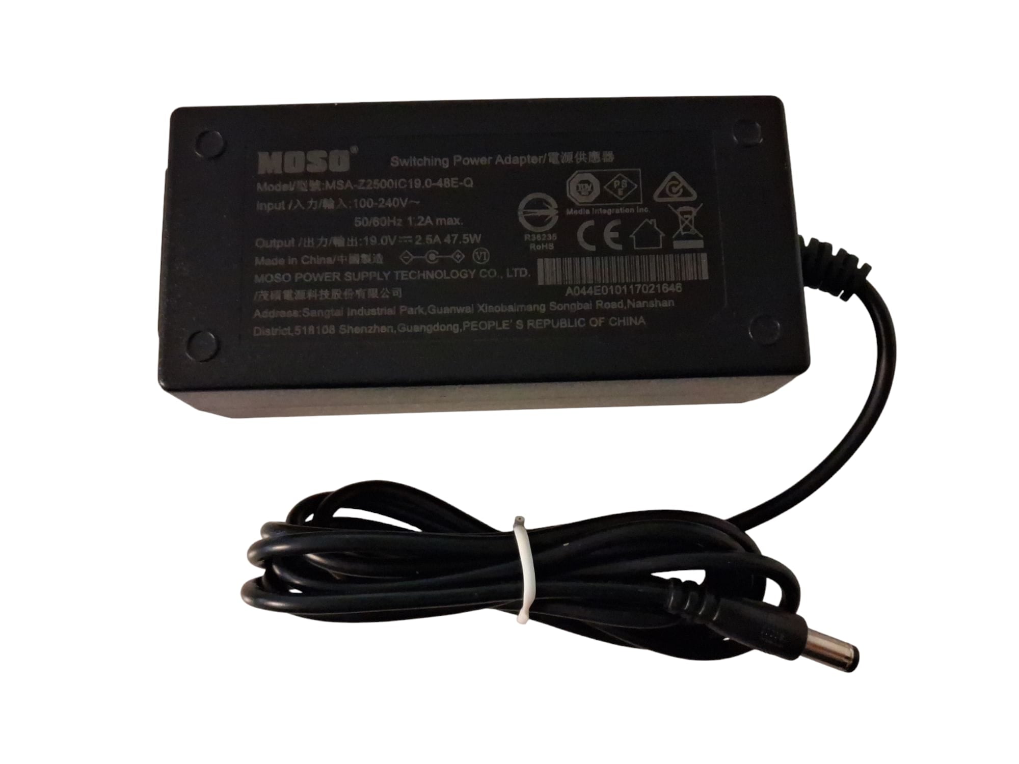 Original Moso MSA-Z2500IC19 19.0V 2.5A 47.5W Netzteil (Gebraucht Artikel)