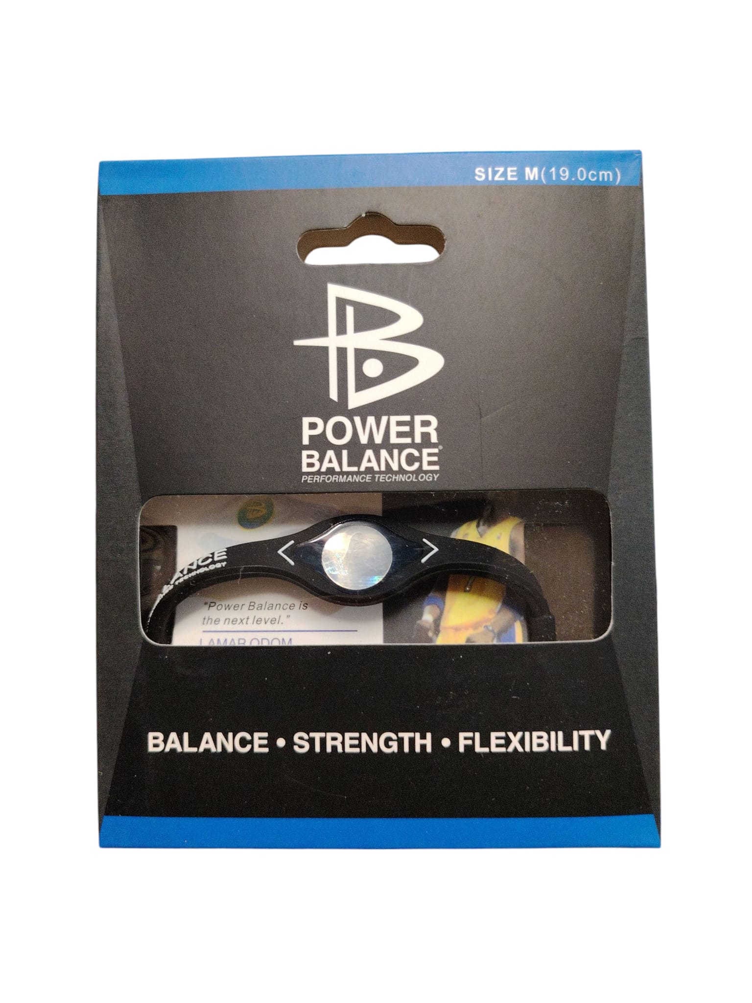 Power Balance Band - Transparent / Schwarz Grösse M/L/S