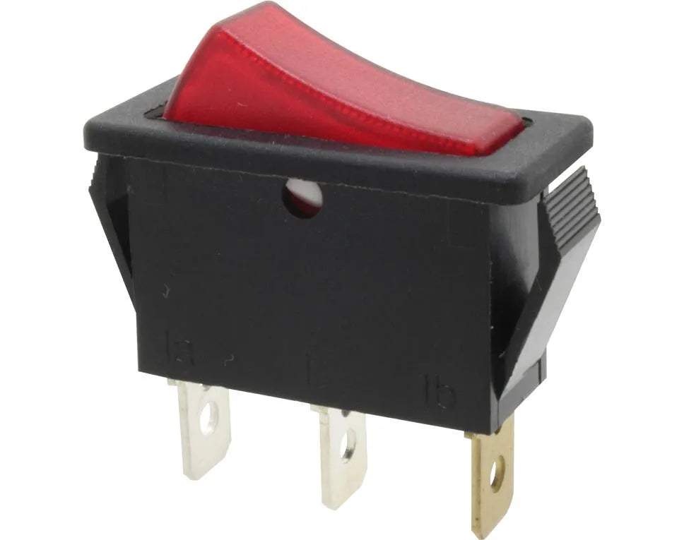 Donau Elektronik Wippschalter KWS211, rot beleuchtet