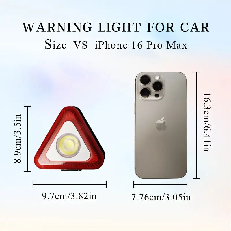 2-in-1 Notfall-Warnleuchte & Taschenlampe - Magnetische Halterung