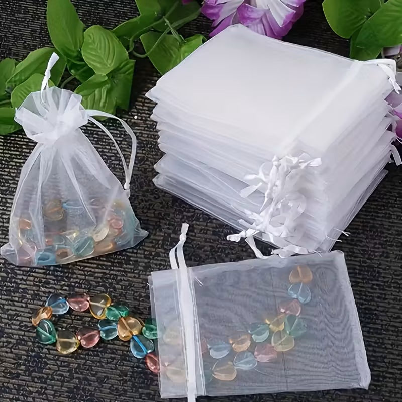 Transparente Organza-Kordel-Geschenktasche