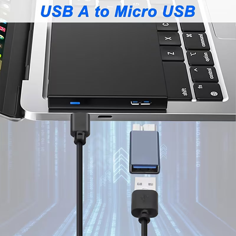 USB Micro B auf USB A/C Festplatten-Adapter 10Gbps