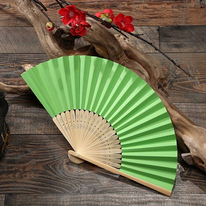 Sommer Fächer aus Holz in bunten Farben