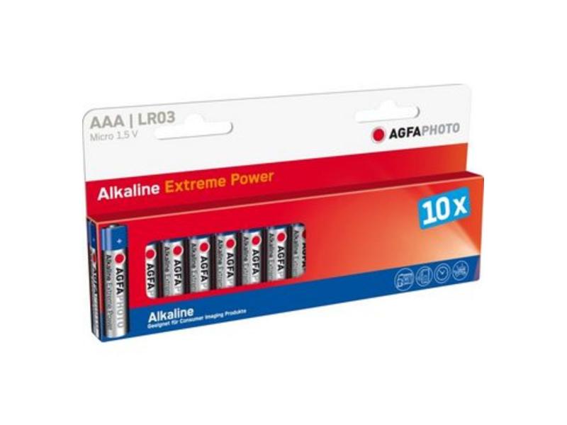 AGFAPHOTO AGFAPHOTO Batterie Alkaline, Micro, AAA, LR03, 1.5V, Blister (10-Pack) Elektroniktrade Switzerland