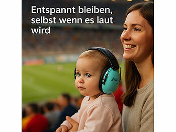 AGT Kapselgehörschutz für Kinder, SNR 27 dB, klappbar & größenverstellbar Elektroniktrade Switzerland