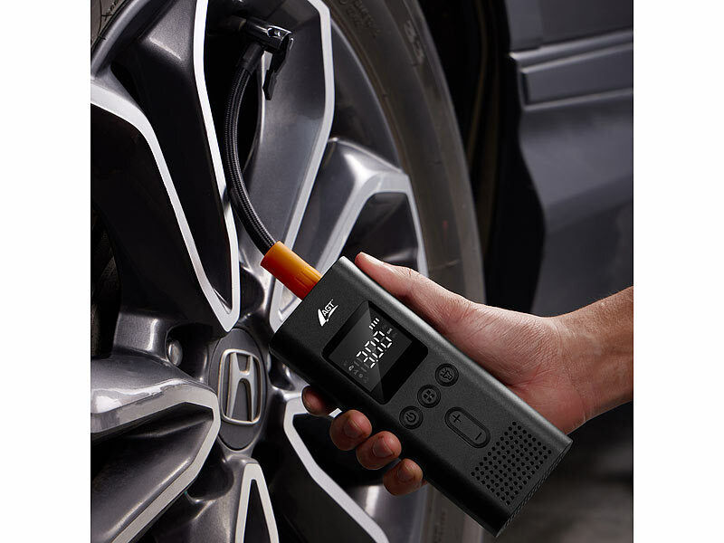 AGT Ultrakompakte Akku-Kompressor-Luftpumpe, 150 psi, 4.000 mAh, 35 W Elektroniktrade Switzerland