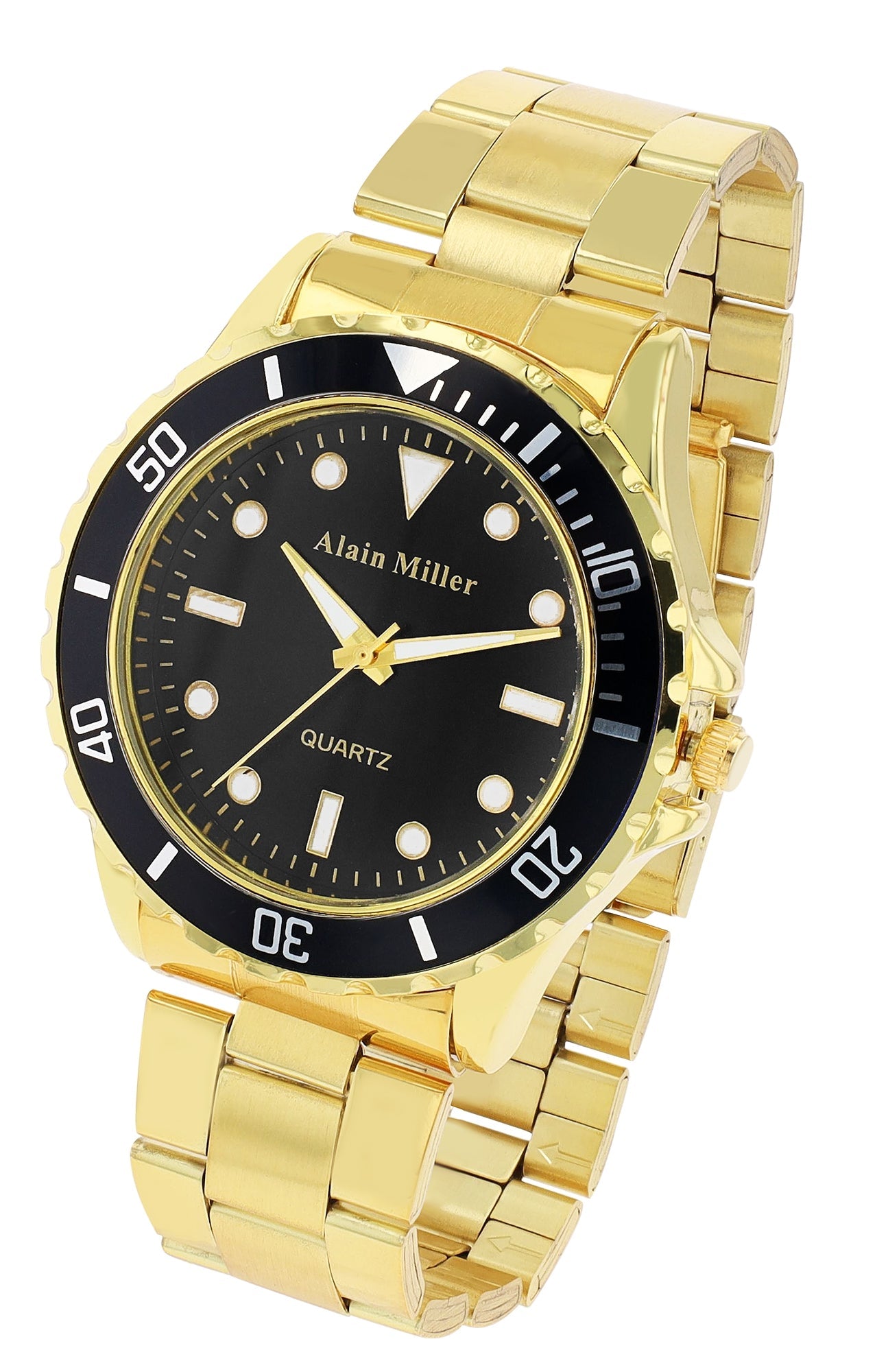 Alain Miller Alain Miller Herrenuhr mit Edelstahlarmband Elektroniktrade Switzerland