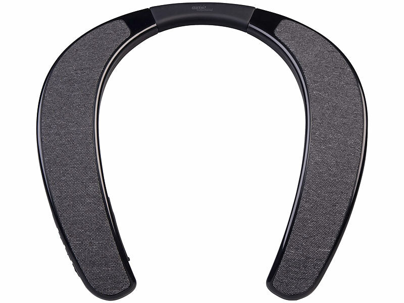 auvisio 2in1-Akku-TV-Nackenlautsprecher mit Bluetooth, Freisprechen, MP3 Elektroniktrade Switzerland