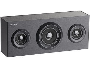 auvisio auvisio 2.1-Regal-Holzlautsprecher mit Bluetooth, Subwoofer & Akku, 12 Watt Elektroniktrade Switzerland