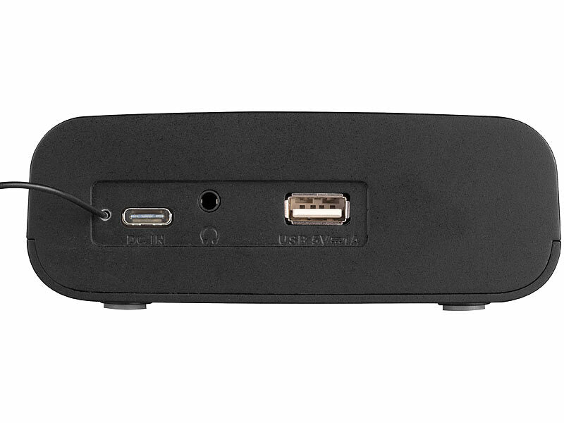auvisio DAB+-Radiowecker, großes VA-Display, BT, 2 Weckzeiten, USB-Ladeport Elektroniktrade Switzerland